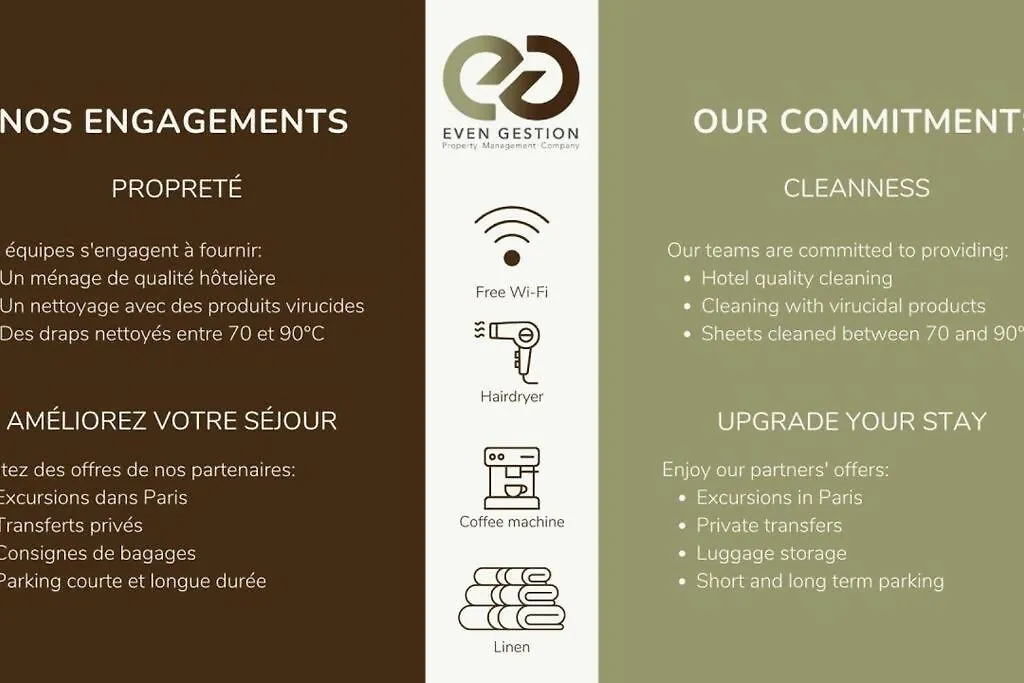 Apartment 22.Appart 4Pers#1 Bedroom#Pere Lachaise #Nation Paris